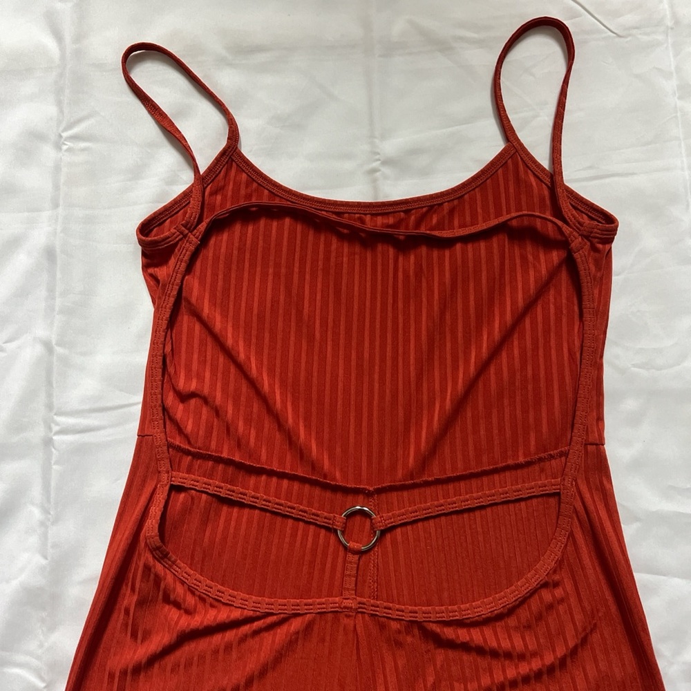 SHEIN Bold Orange jumpsuit